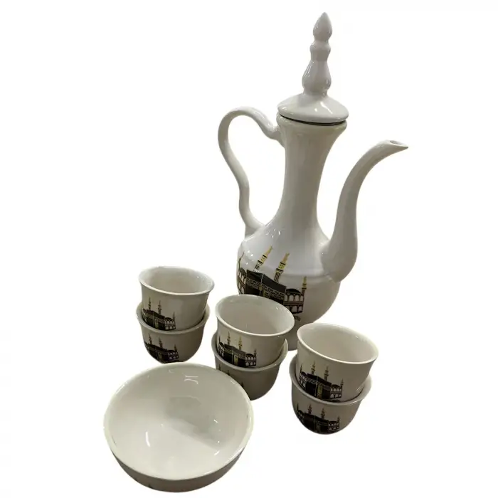 Kabe Desenli Porselen Zemzem Takımı (zm04)
