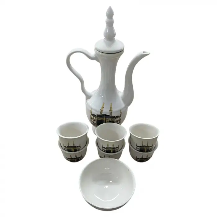 Kabe Desenli Porselen Zemzem Takımı (zm04)