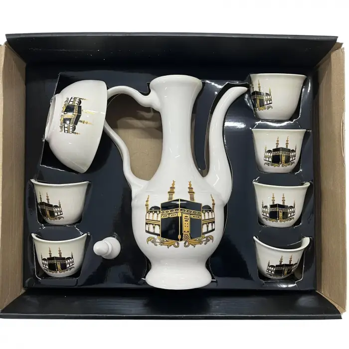 Kabe Desenli Porselen Zemzem Takımı (zm04)