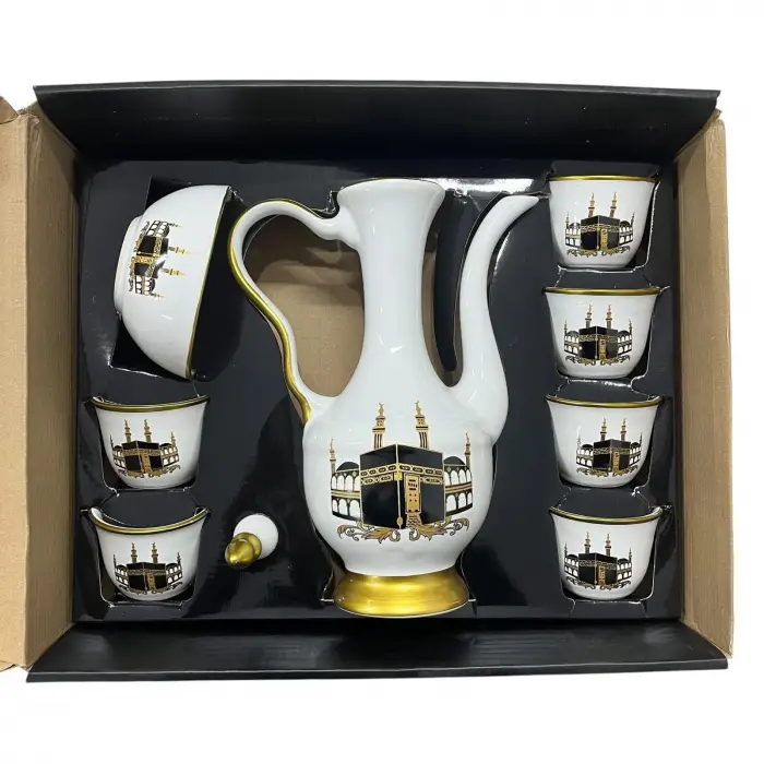 Kabe Desenli Porselen Zemzem Takımı (zm05)