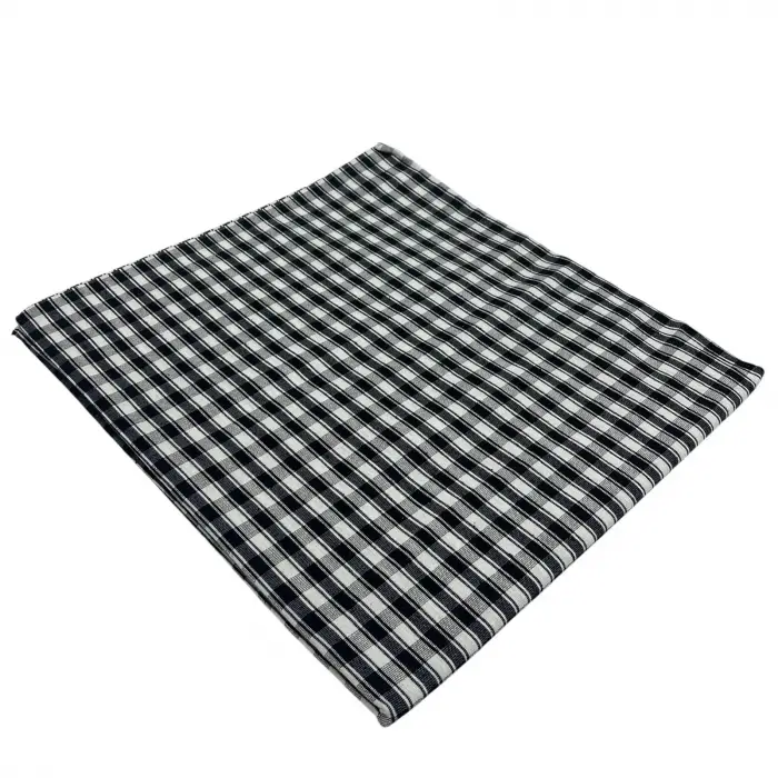 Lacivert Kareli Dokuma Sofra Bezi 170x170 cm 1 Adet( Sofra9003)