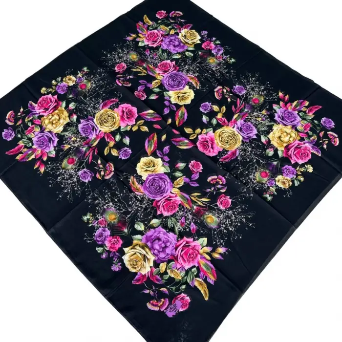 Nisa 100cm Polyester Oyalık Yazma (Ns-99-06)