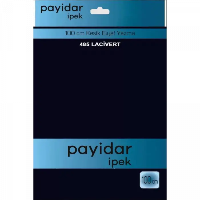 Payidar İpek 100 Cm Lacivert Düz Poşetli Yazma (PYR-601-485)