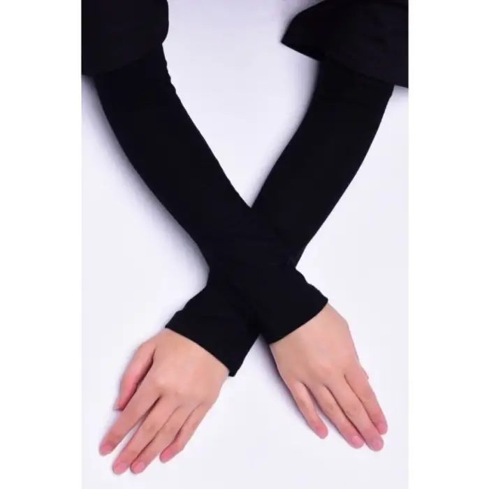 Penye Tesettür Siyah Kolluk (Klk9901)