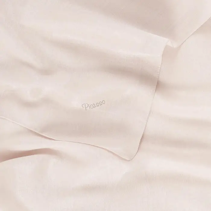 Picasso Düz Pırıltı Kehribar Eşarp Bej (ry9905)