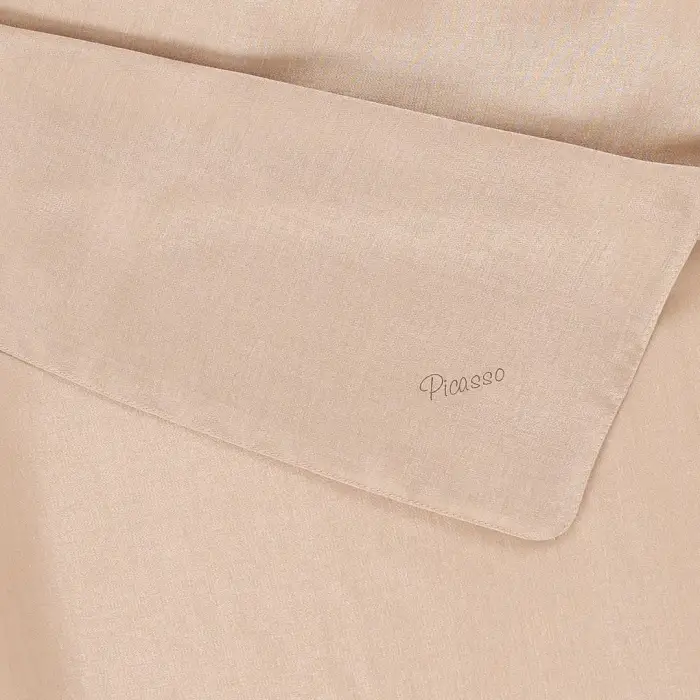 Picasso Düz Pırıltı Kehribar Eşarp Açık Bej (ry9922)