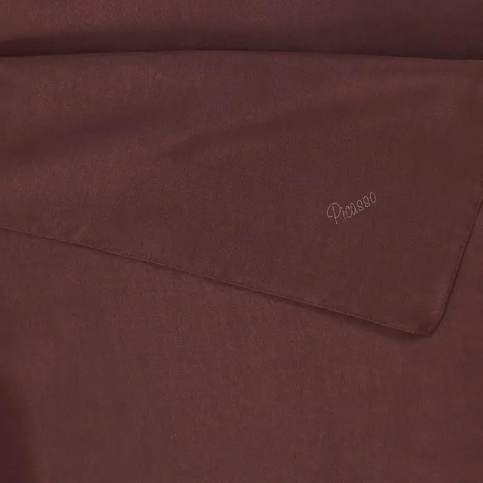 Picasso Düz Pırıltı Kehribar Eşarp Kahve (ry9921)