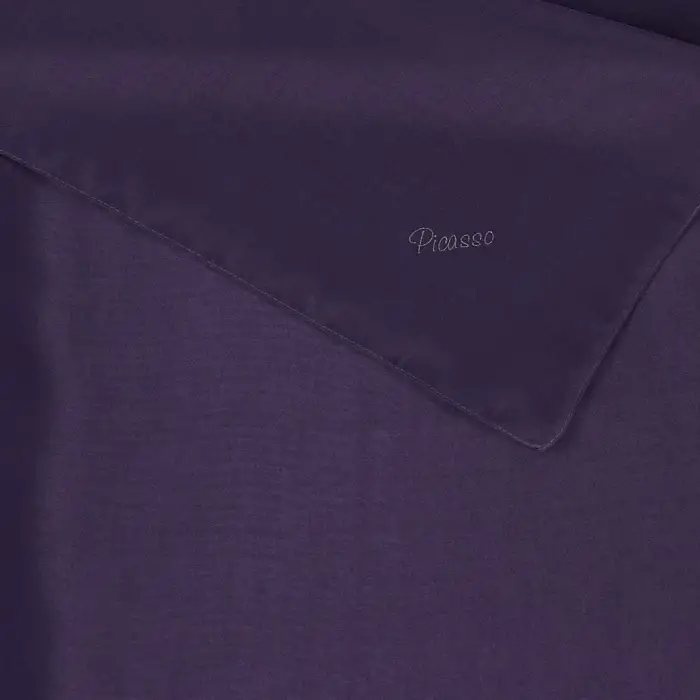 Picasso Düz Pırıltı Kehribar Eşarp Mor (ry9907)