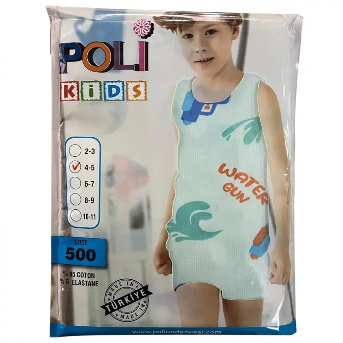 Poli Kids Erkek Çocuk Alt Üst Takım (4-5 yaş) (poli01-04)