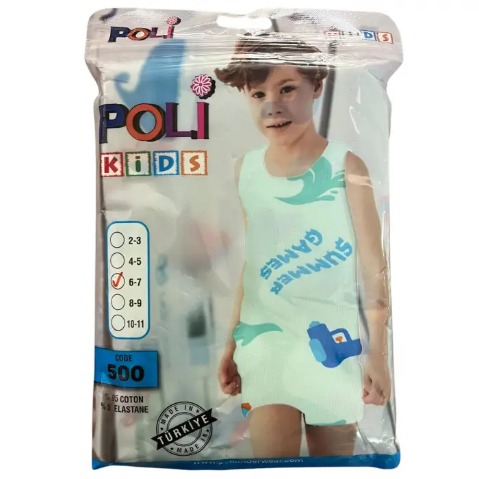 Poli Kids Erkek Çocuk Alt Üst Takım (6-7 yaş) (poli01-02)