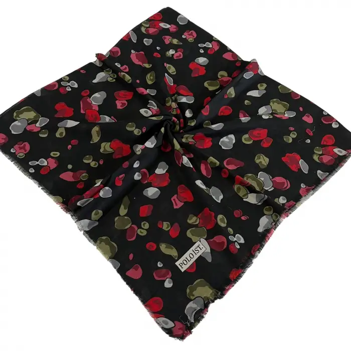 Poloist Flamlı Koton Eşarp (FE502-01)