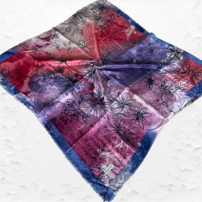 Poloist Flamlı Koton Eşarp (FE505-08)