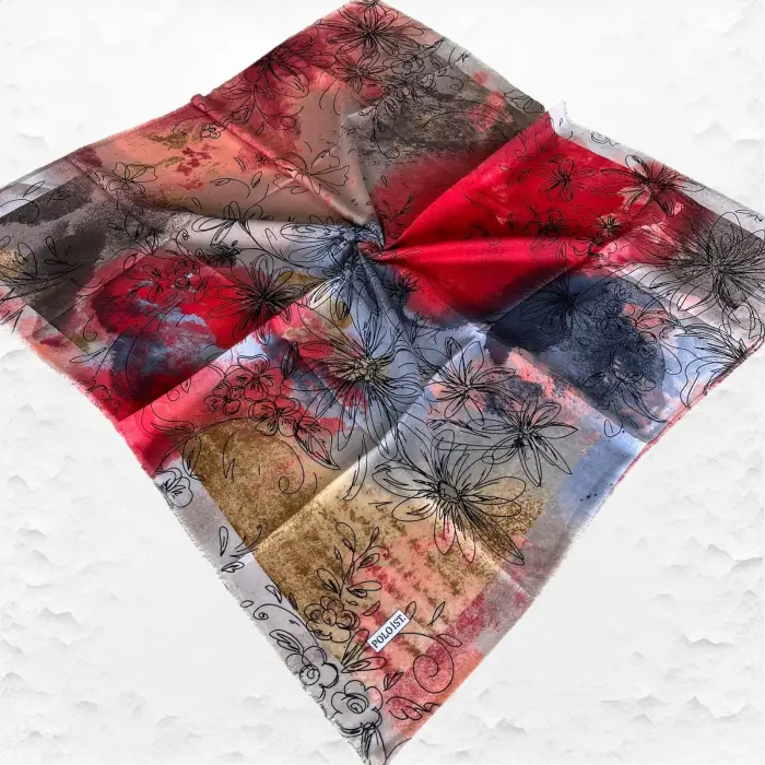 Poloist Flamlı Koton Eşarp (FE505-16)