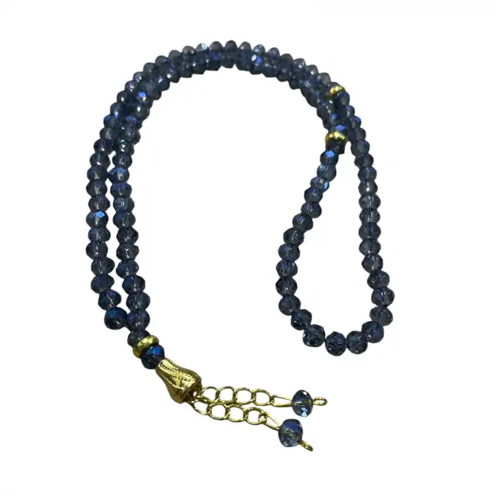 Püsküllü Kristal Tespih (tsph02-07)