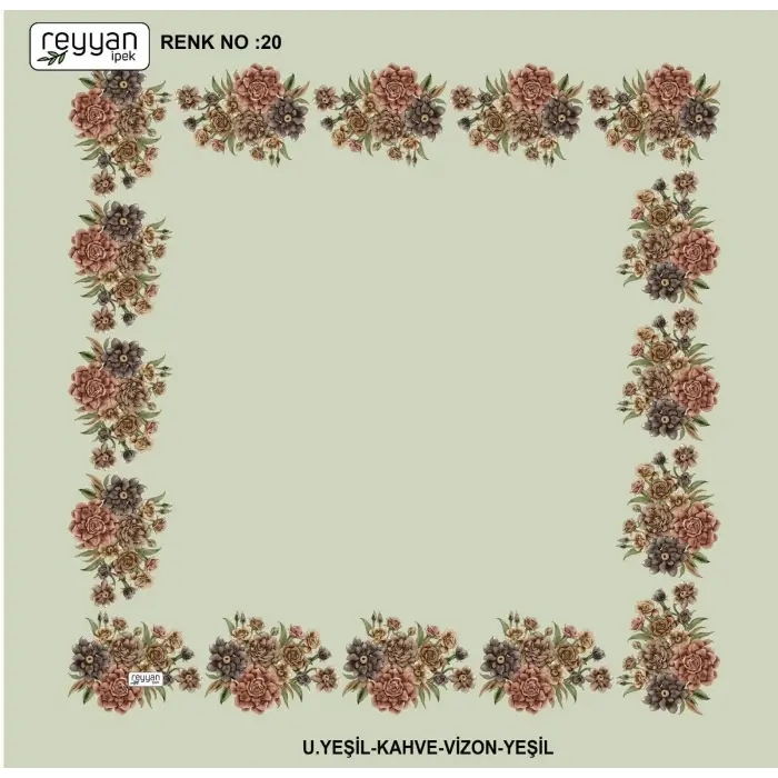 Reyyan 100 cm Ortası Boş Oyalık Yazma (ryyn-424-02)