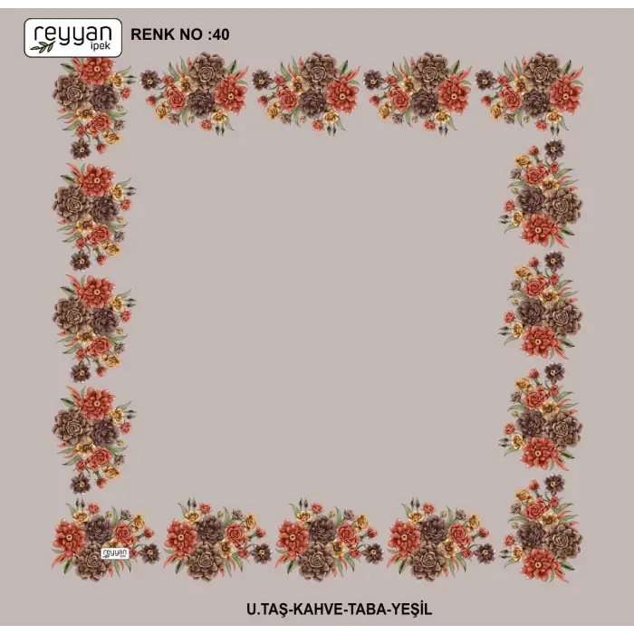 Reyyan 100 cm Ortası Boş Oyalık Yazma (ryyn-424-08)