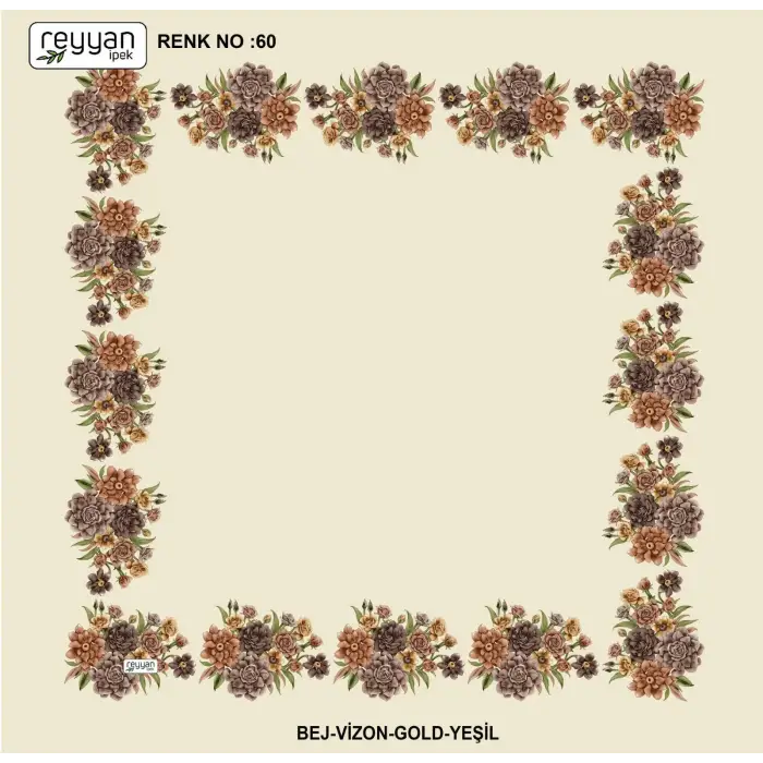 Reyyan 100 cm Ortası Boş Oyalık Yazma (ryyn-424-11)