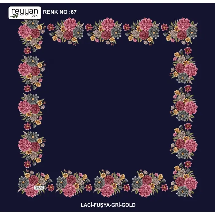 Reyyan 100 cm Ortası Boş Oyalık Yazma (ryyn-424-12)