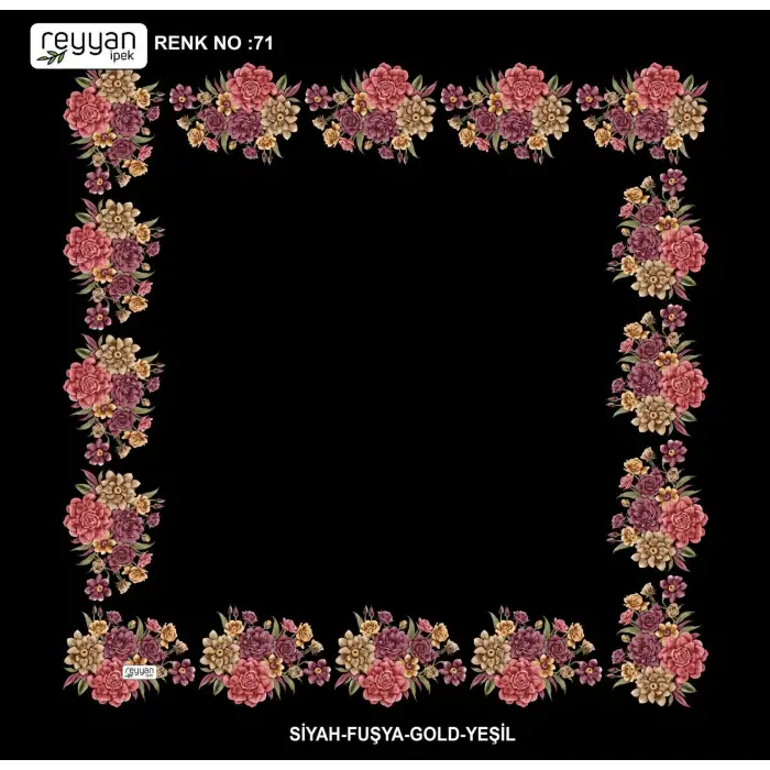 Reyyan 100 cm Ortası Boş Oyalık Yazma (ryyn-424-15)