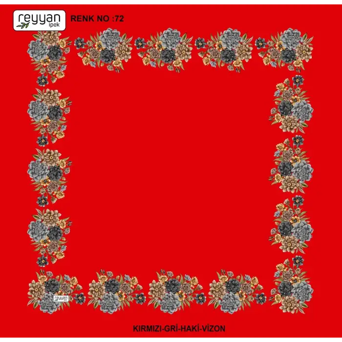 Reyyan 100 cm Ortası Boş Oyalık Yazma (ryyn-424-16)