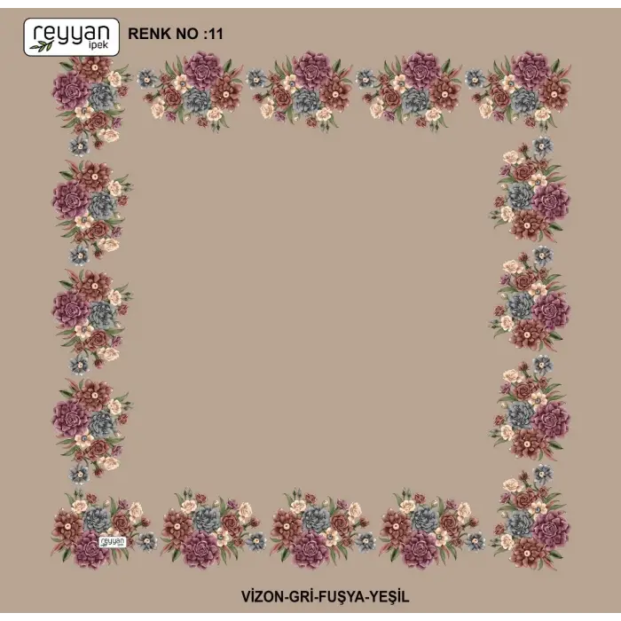 Reyyan 100 cm Ortası Boş Oyalık Yazma (ryyn-424-22)