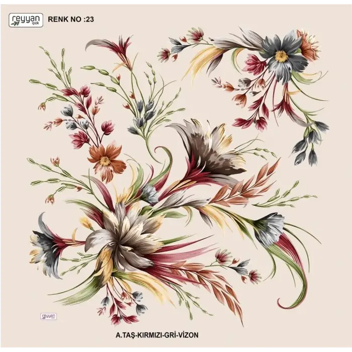 Reyyan 100 cm Oyalık Yazma (ryyn-432-22)