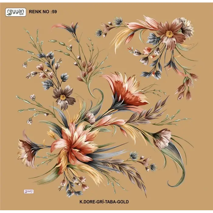 Reyyan 100 cm Oyalık Yazma (ryyn-432-24)