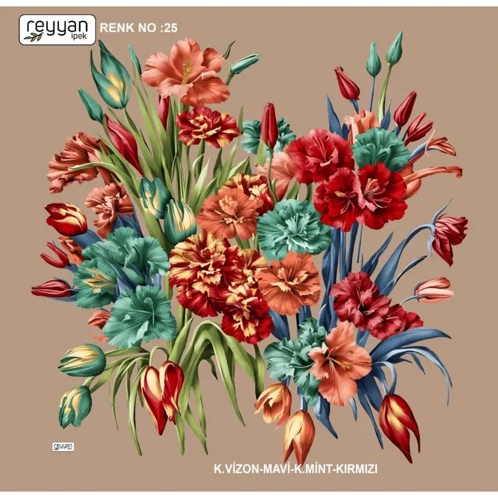 Reyyan Desenli Oyalık Yazma (ryyn-404-04)