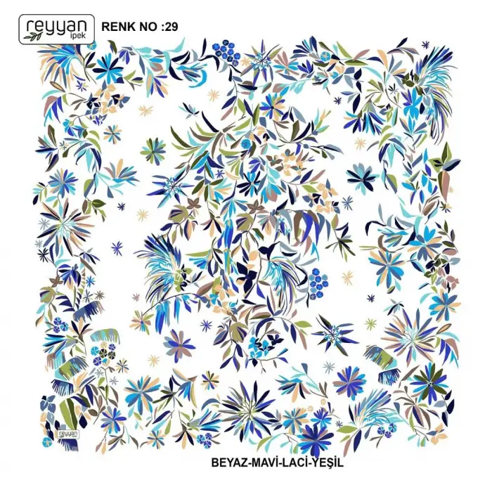 Reyyan Desenli Oyalık Yazma (ryyn-408-31)