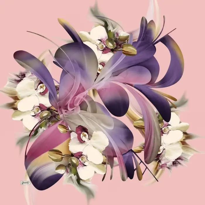 Reyyan Desenli Oyalık Yazma (ryyn-412-08)