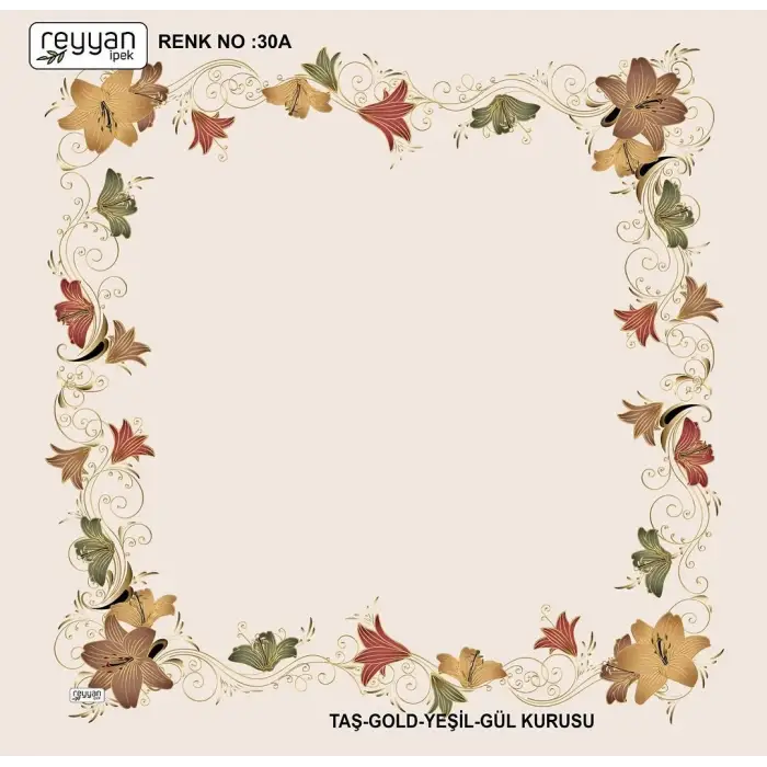 Reyyan Desenli Oyalık Yazma (ryyn-415-12)