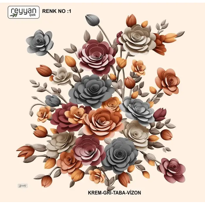 Reyyan Desenli Oyalık Yazma (ryyn-418-24)