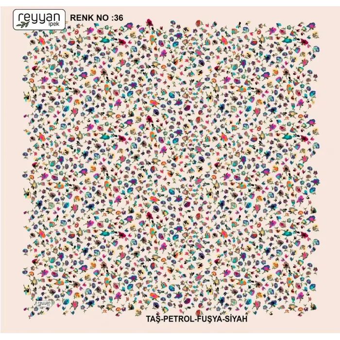 Reyyan Desenli Oyalık Yazma (ryyn-419-10)