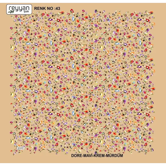 Reyyan Desenli Oyalık Yazma (ryyn-419-14)