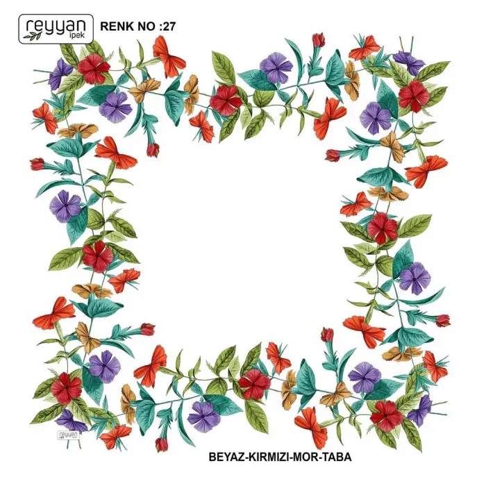 Reyyan Desenli Oyalık Yazma (ryyn-420-06)