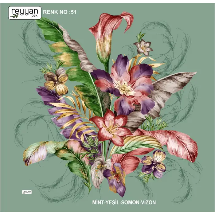 Reyyan Desenli Oyalık Yazma (ryyn-423-27)