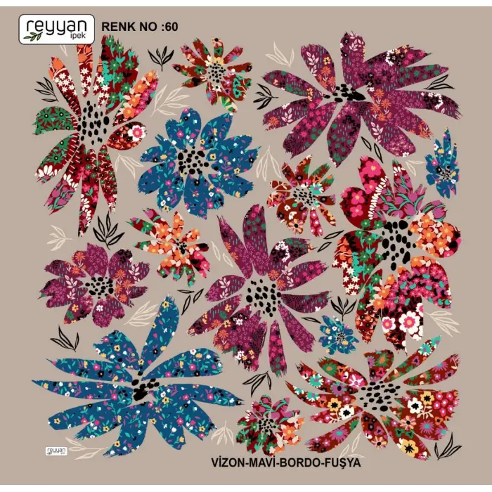 Reyyan İpek 100 cm Oyalık Yazma (ryyn-358-10)