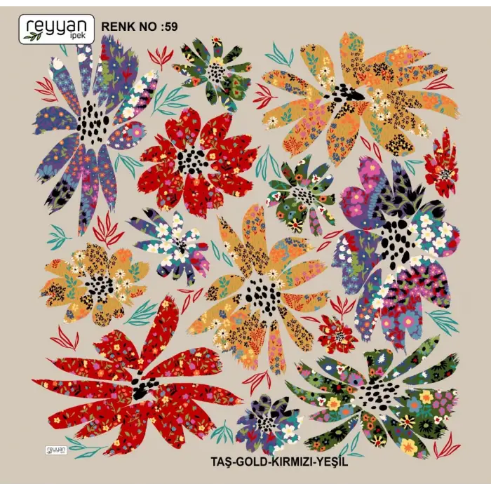 Reyyan İpek 100 cm Oyalık Yazma (ryyn-358-11)