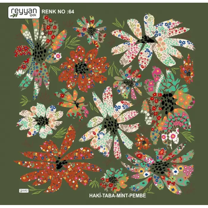 Reyyan İpek 100 cm Oyalık Yazma (ryyn-358-14)