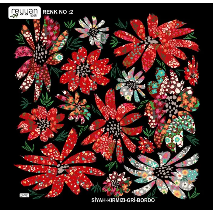 Reyyan İpek 100 cm Oyalık Yazma (ryyn-358-19)