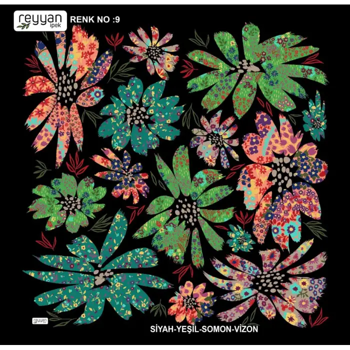 Reyyan İpek 100 cm Oyalık Yazma (ryyn-358-25)