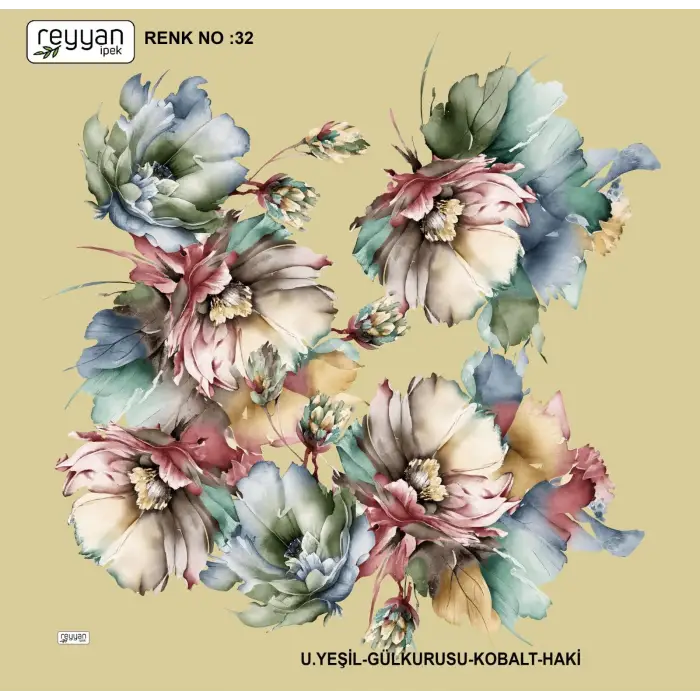 Reyyan İpek 100 cm Oyalık Yazma (ryyn-371-20)