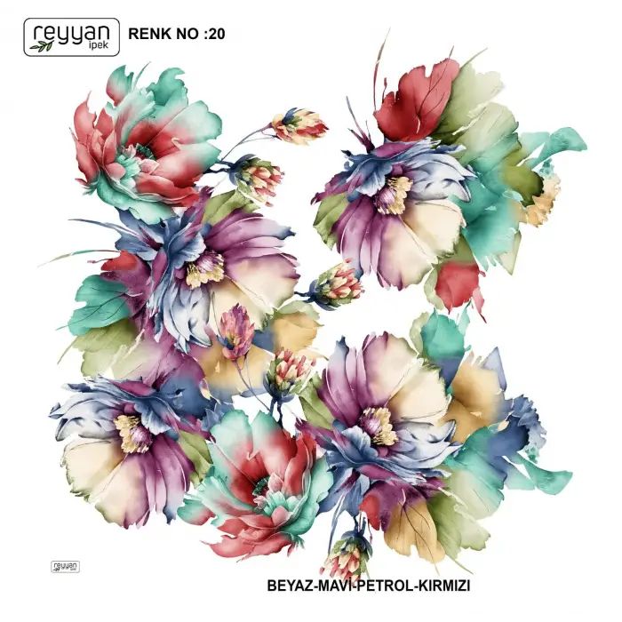 Reyyan İpek 100 cm Oyalık Yazma (ryyn-371-24)