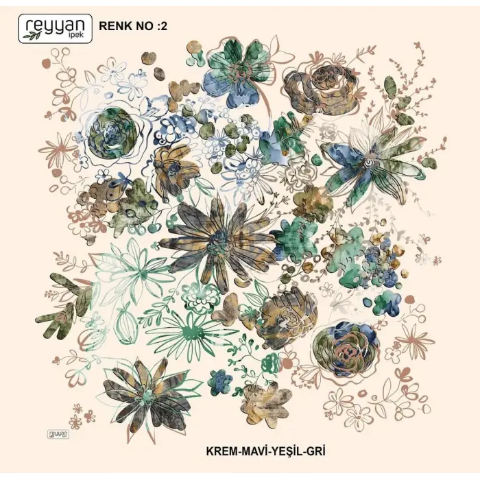 Reyyan İpek 100 cm Oyalık Yazma (ryyn-375-19)