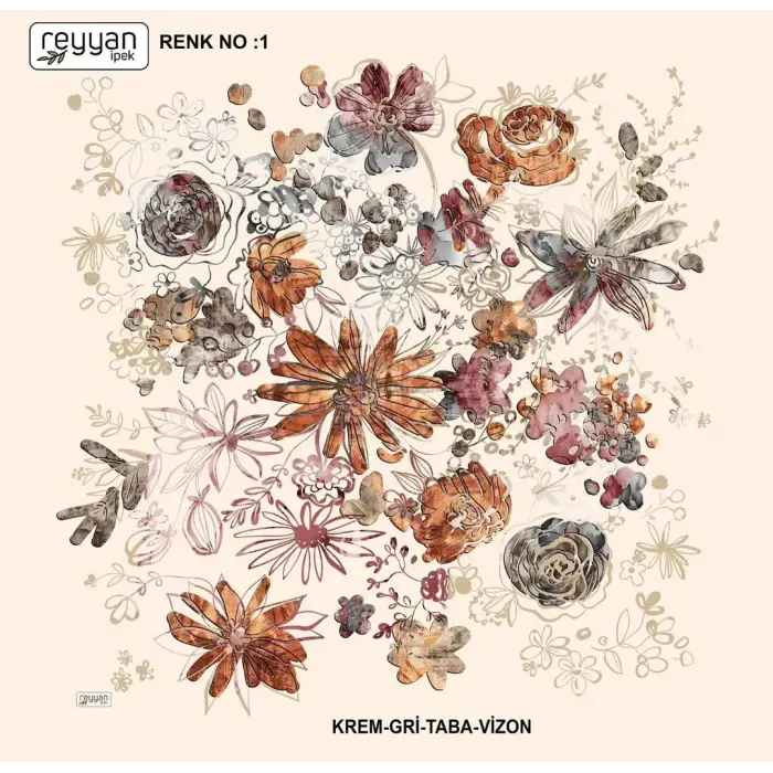 Reyyan İpek 100 cm Oyalık Yazma (ryyn-375-20)