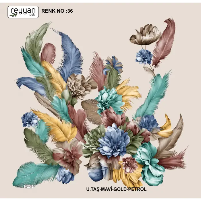 Reyyan İpek 100 cm Oyalık Yazma (ryyn-377-24)