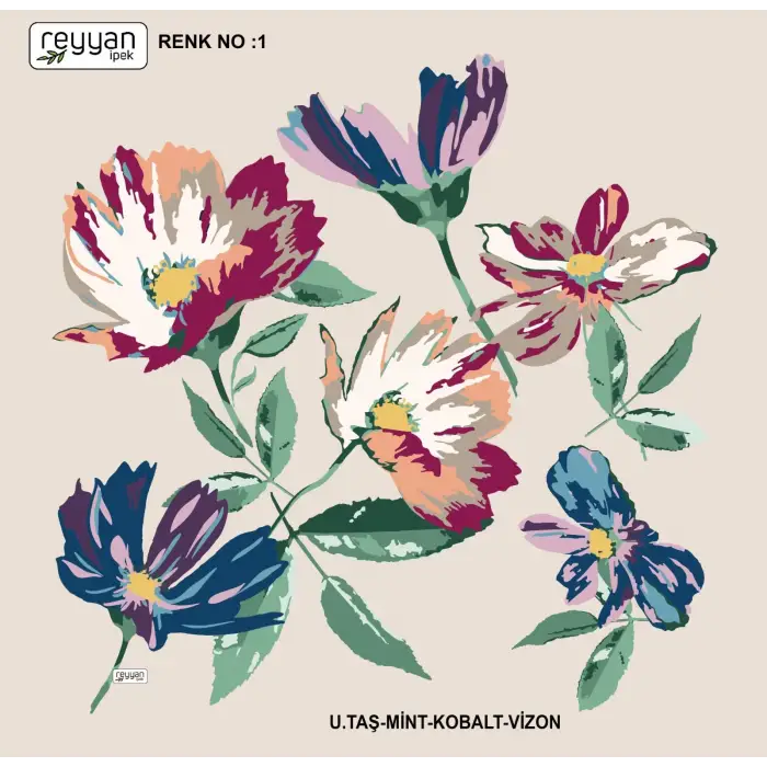 Reyyan İpek 100 cm Oyalık Yazma (ryyn-382-20)