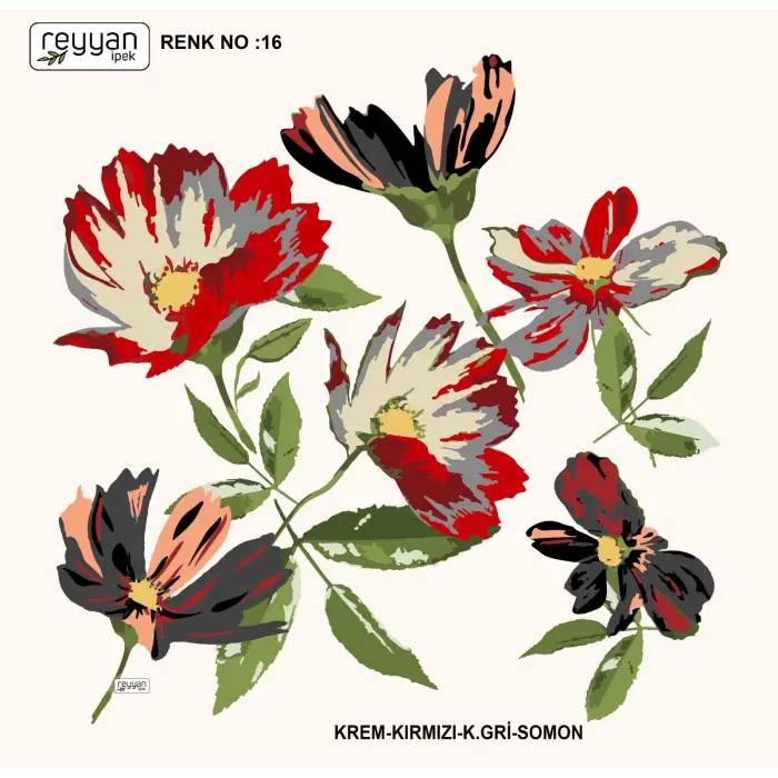 Reyyan İpek 100 cm Oyalık Yazma (ryyn-382-21)