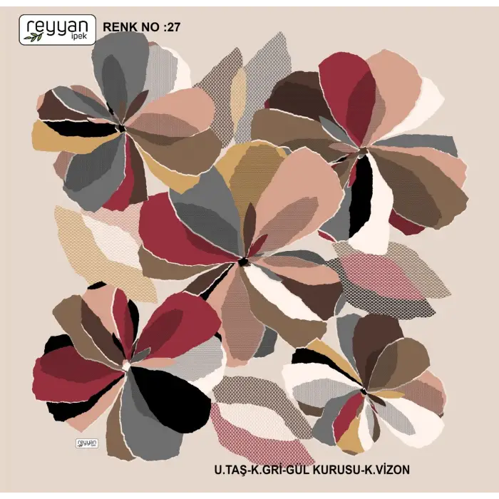 Reyyan İpek 100 cm Oyalık Yazma (ryyn-390-25)