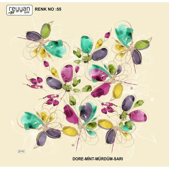 Reyyan İpek 100 cm Oyalık Yazma (ryyn-397-21)